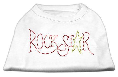 RockStar Rhinestone Shirts White S (10)