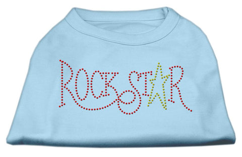 RockStar Rhinestone Shirts Baby Blue XXL (18)