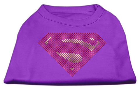 Super! Rhinestone Shirts Purple S (10)