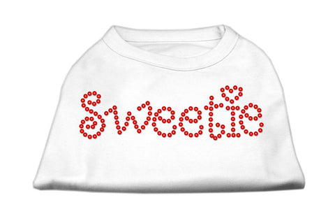 Sweetie Rhinestone Shirts White L (14)