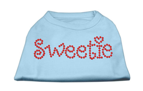 Sweetie Rhinestone Shirts Baby Blue XS (8)