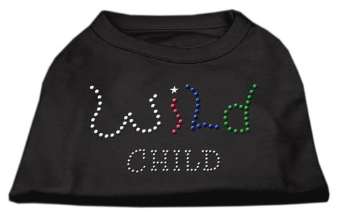 Wild Child Rhinestone Shirts Black M (12)