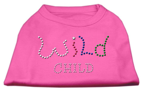 Wild Child Rhinestone Shirts Bright Pink S (10)