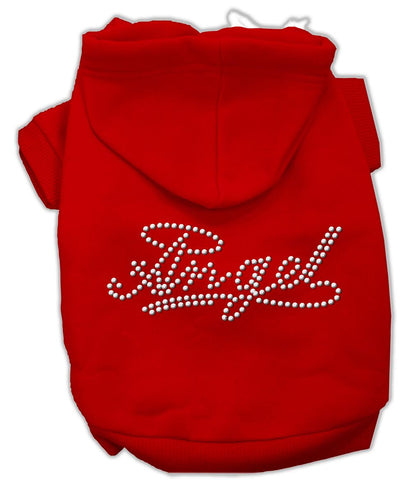 Angel Rhinestud Hoodie Red S (10)