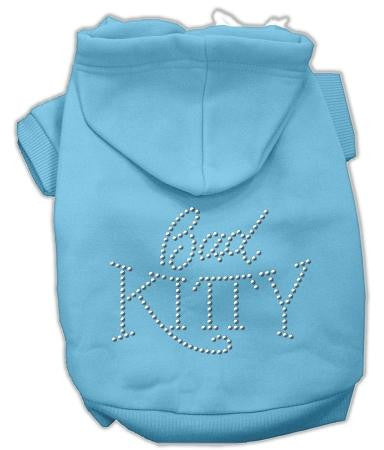 Bad Kitty Rhinestud Hoodie Baby Blue XXL (18)