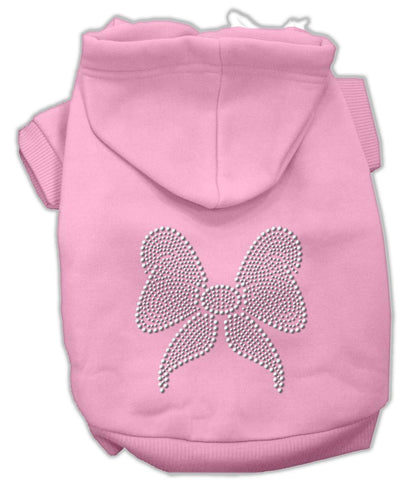 Rhinestone Bow Hoodies Pink XL (16)