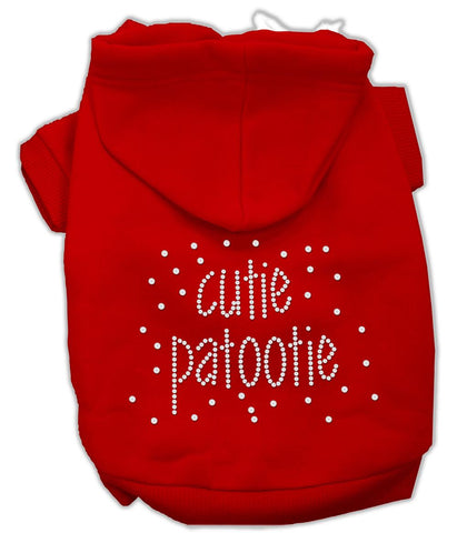 Cutie Patootie Rhinestone Hoodies Red XXXL(20)