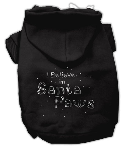 I Believe in Santa Paws Hoodie Black S (10)