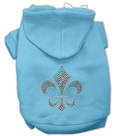 Holiday Fleur de lis Hoodies Baby Blue M (12)