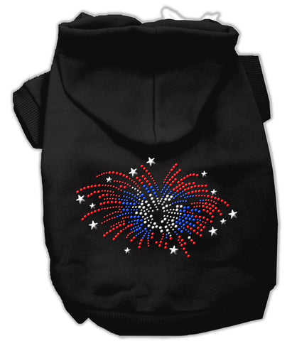 Fireworks Rhinestone Hoodie Black M (12)