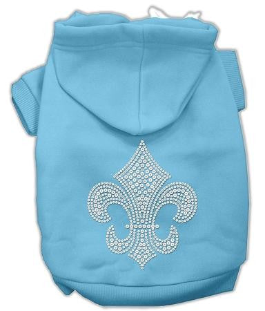 Fleur de lis Hoodies Baby Blue XXL (18)