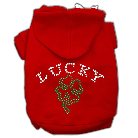 Four Leaf Clover Outline Hoodies Red XXL (18)