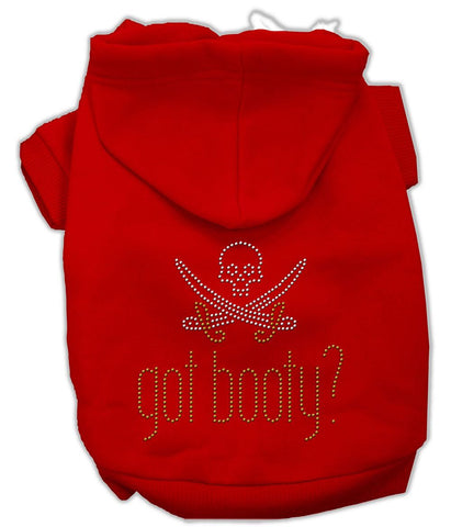 Got Booty Rhinestone Hoodies Red XXXL(20)