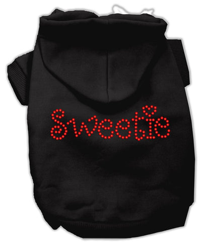 Sweetie Rhinestone Hoodies Black L (14)