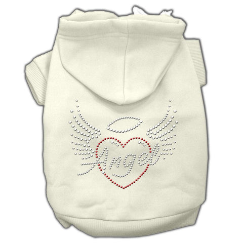 Angel Heart Rhinestone Hoodies Cream XXL (18)