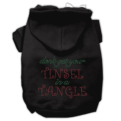 Tinsel in a Tangle Rhinestone Hoodies Black S (10)