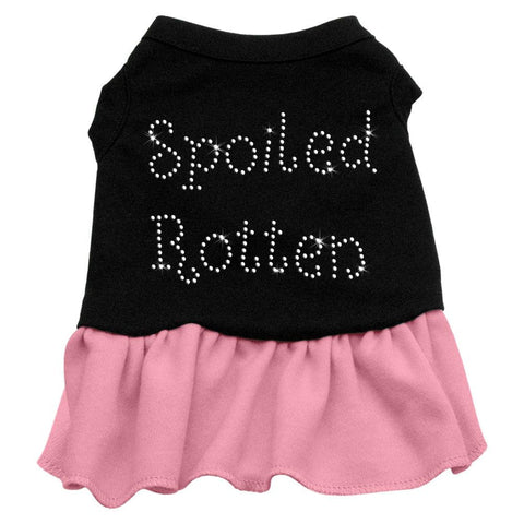 Spoiled Rotten Rhinestone Dress Black with Pink XXXL (20)