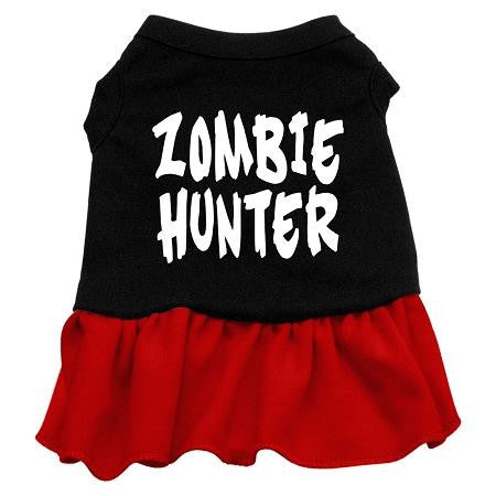 Zombie Hunter Screen Print Dress Black with Red XXL (18)