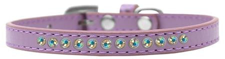 AB Crystal Size 8 Lavender Puppy Collar