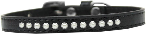 Pearl Size 14 Black Puppy Collar