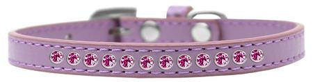 Bright Pink Crystal Size 10 Lavender Puppy Collar