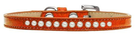 Pearl Size 12 Orange Puppy Ice Cream Collar