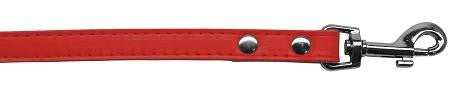 Premium plain pet leash 1-2" wide x 4' long Red