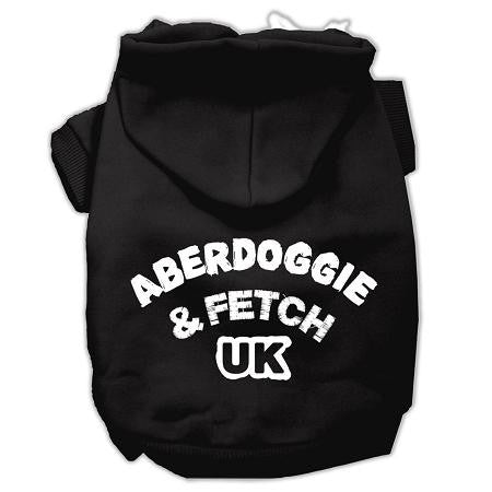 Aberdoggie UK Screenprint Pet Hoodies Black Size Med (12)