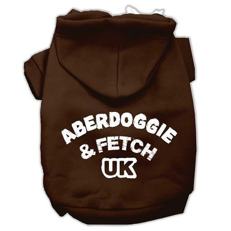 Aberdoggie UK Screenprint Pet Hoodies Brown Size XL (16)