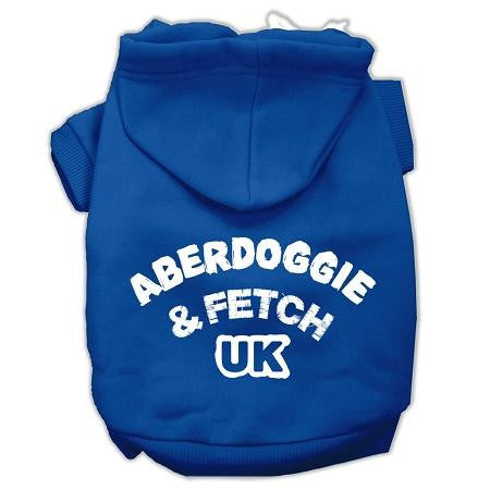 Aberdoggie UK Screenprint Pet Hoodies Blue Size XS (8)