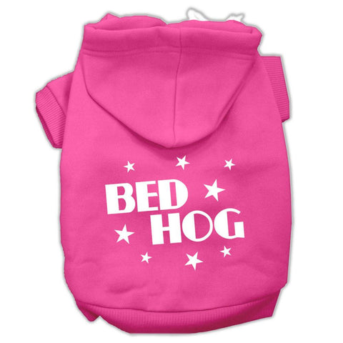 Bed Hog Screen Printed Pet Hoodies Bright Pink Size XXL (18)