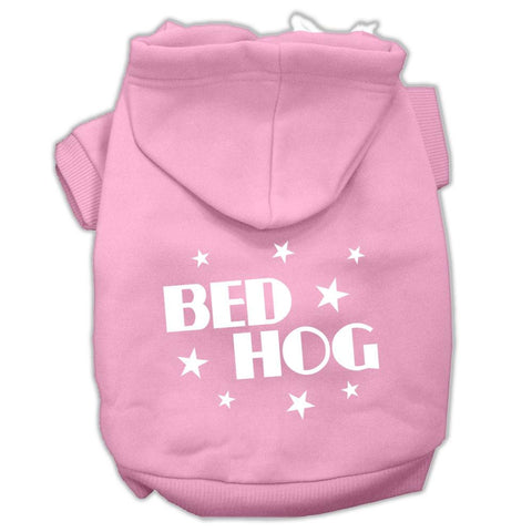 Bed Hog Screen Printed Pet Hoodies Light Pink Size XXXL (20)