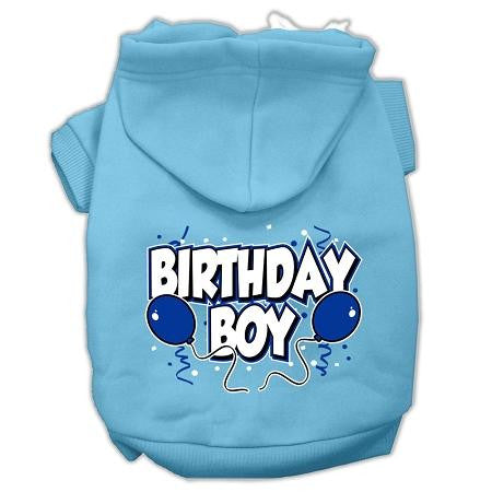 Birthday Boy Screen Print Pet Hoodies Baby Blue Size XXL (18)