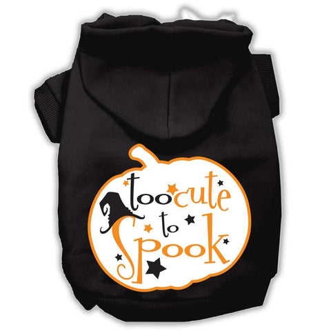 Too Cute to Spook Screenprint Hoodie Black M (12)