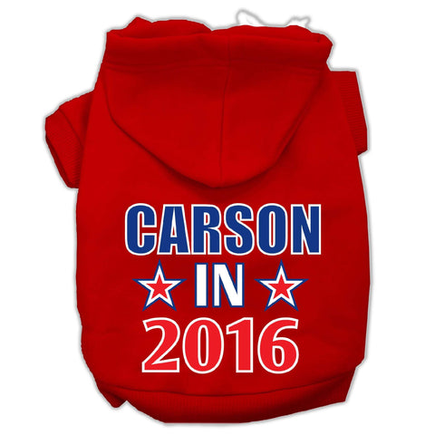 Carson in 2016 Election Screenprint Pet Hoodies Red Size M (12)