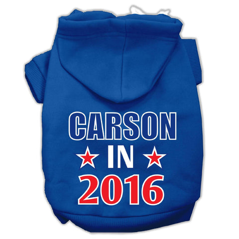 Carson in 2016 Election Screenprint Pet Hoodies Blue Size XXL (18)