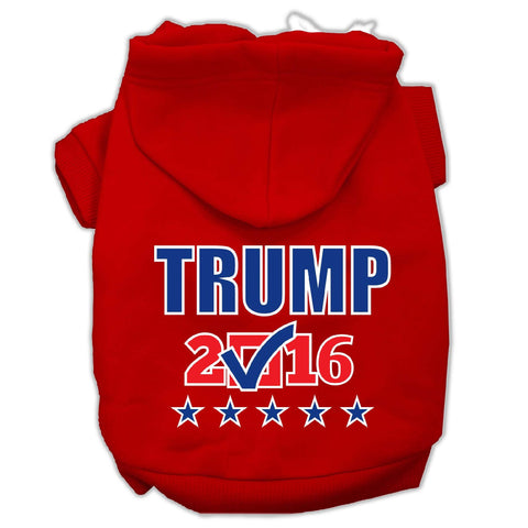 Trump Checkbox Election Screenprint Pet Hoodies Red Size M (12)