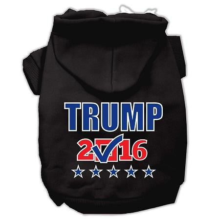 Trump Checkbox Election Screenprint Pet Hoodies Black Size S (10)