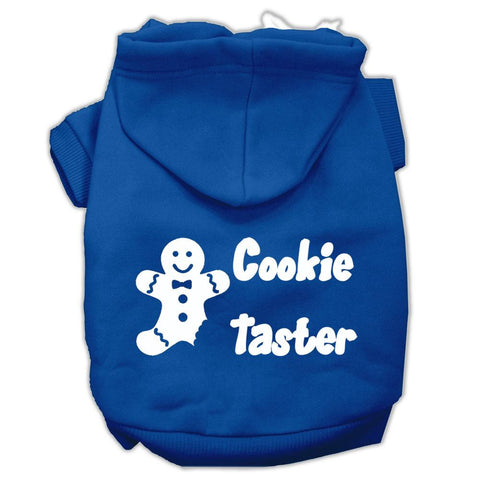 Cookie Taster Screen Print Pet Hoodies Blue Size XXL (18)