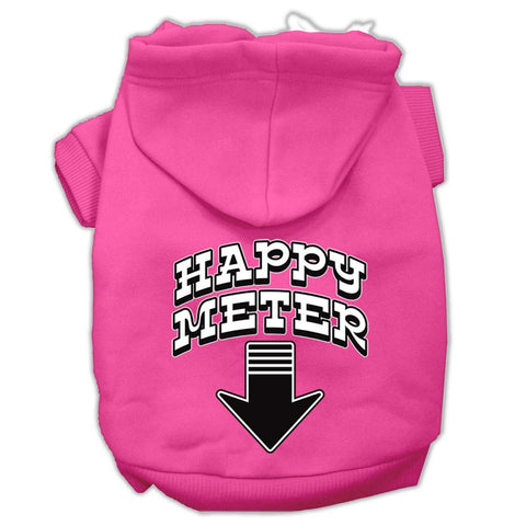 Happy Meter Screen Printed Dog Pet Hoodies Bright Pink Size XXL (18)