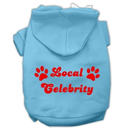 Local Celebrity Screen Print Pet Hoodies Baby Blue Size XXL (18)