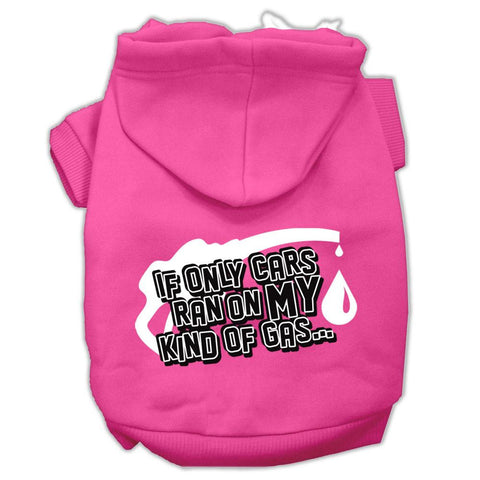 My Kind of Gas Screen Print Pet Hoodies Bright Pink Size XXL (18)