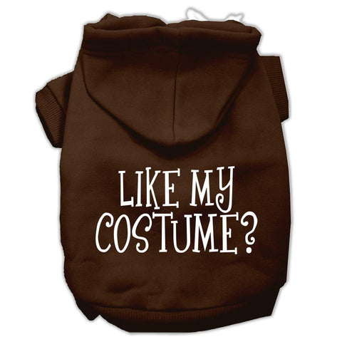 Like my costume? Screen Print Pet Hoodies Brown Size XXL (18)