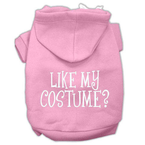 Like my costume? Screen Print Pet Hoodies Light Pink Size XXL (18)