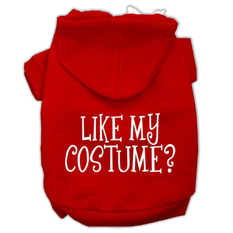 Like my costume? Screen Print Pet Hoodies Red Size XXXL(20)