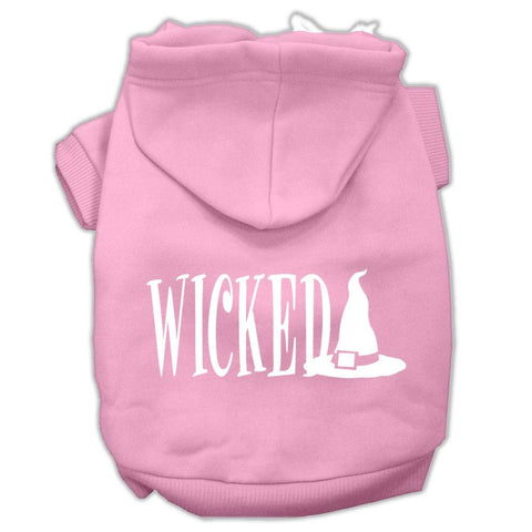 Wicked Screen Print Pet Hoodies Light Pink Size XXXL(20)