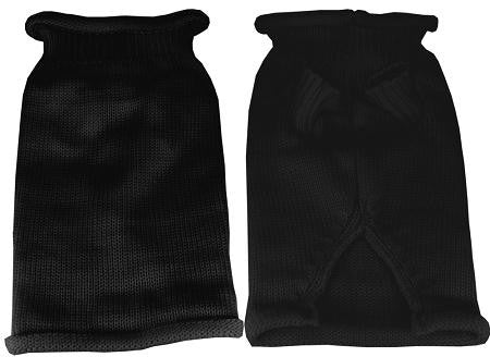 Plain Knit Pet Sweater MD Black