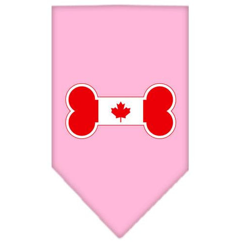 Bone Flag Canadian  Screen Print Bandana Light Pink Large