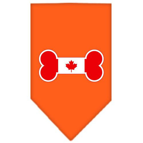 Bone Flag Canadian  Screen Print Bandana Orange Large