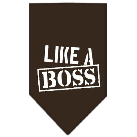 Like a Boss Screen Print Bandana Cocoa Large